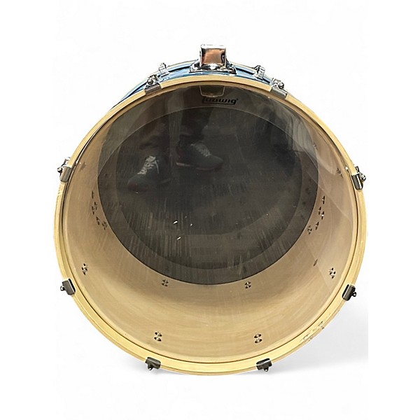 Used Ludwig 5 Piece ELEMENT BLUE SPARKLE Drum Kit