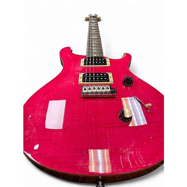 Used PRS SE Custom 24 Pink Solid Body Electric Guitar