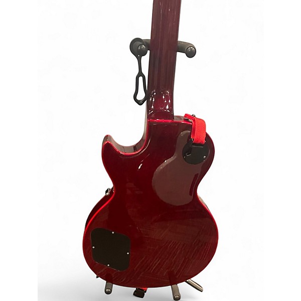 Used Epiphone Les Paul Custom Widow transparent red Solid Body Electric Guitar