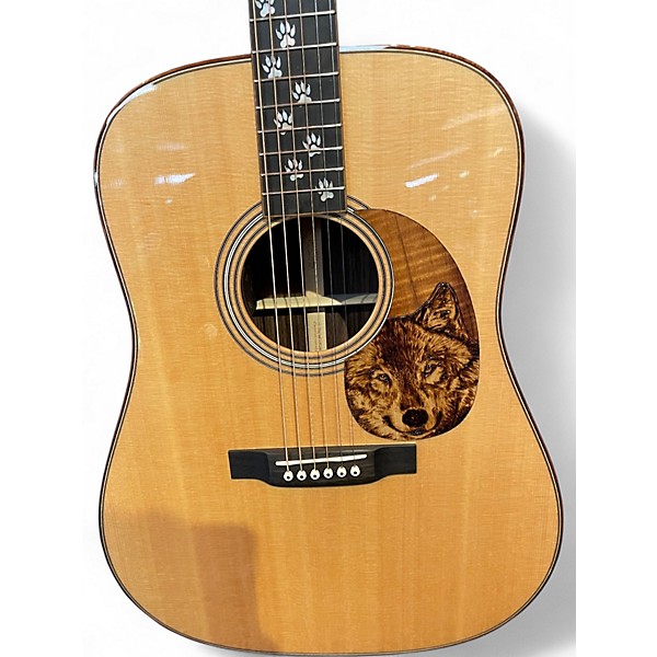 Used 2017 Martin Custom Shop D28 Wolf Natural Acoustic Electric Guitar