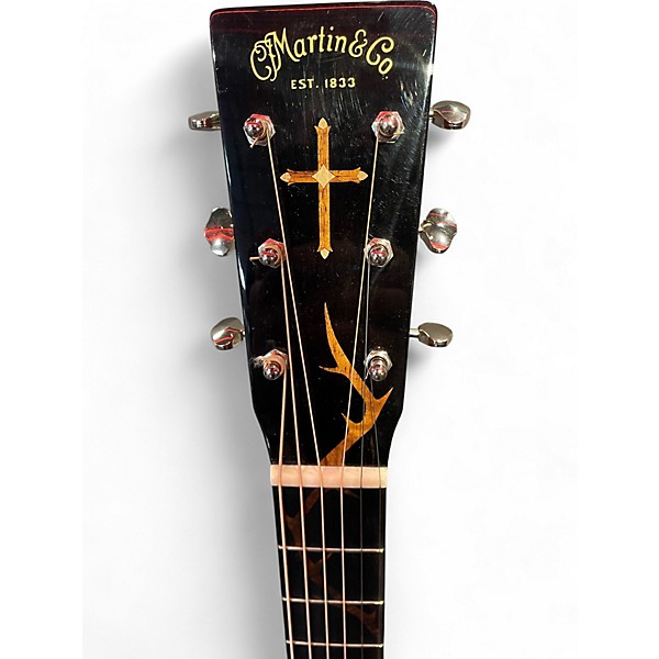 Used 2017 Martin Custom Shop "Crown of Thorns" Natural Acoustic Electric Guitar