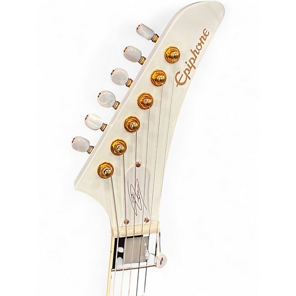 Used Epiphone lzzy hale explorer Alpine White Hollow Body Electric Guitar