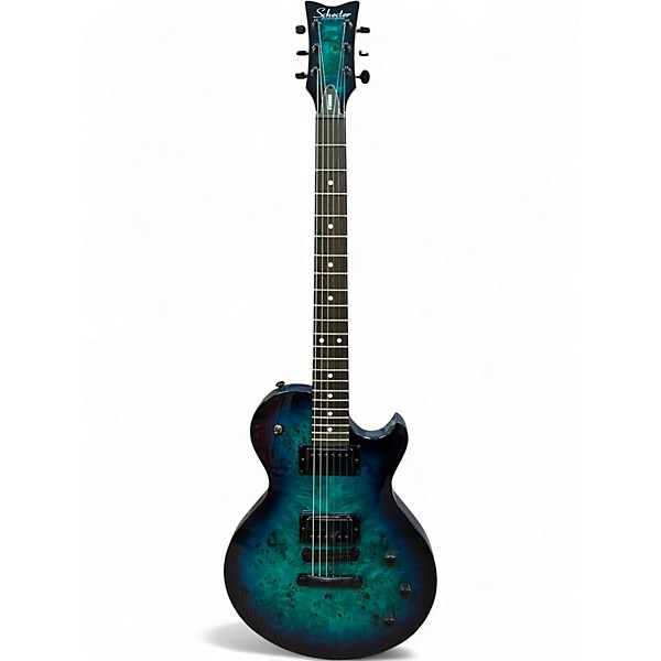 Used Schecter Guitar Research Diamond Solo II Standard Ocean Blue Burst Solid Body Electric Guitar