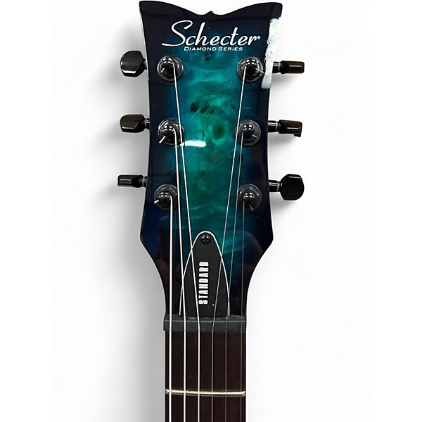 Used Schecter Guitar Research Diamond Solo II Standard Ocean Blue Burst Solid Body Electric Guitar
