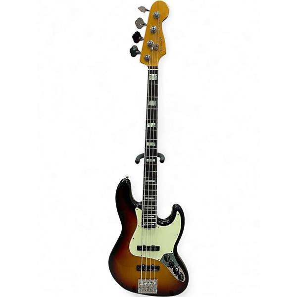 Used 2020 Fender American Ultra Jazz Bass 3 Color Sunburst Electric Bass Guitar
