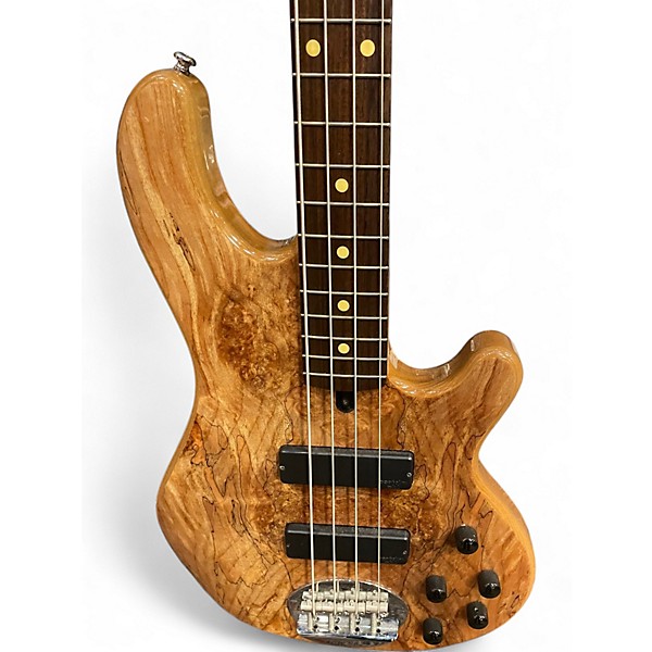 Used Lakland 44-02 Skyline Series Spalted Maple Electric Bass Guitar