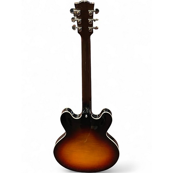 Used 2017 Gibson ES335 Figured 3 Tone Sunburst Hollow Body Electric Guitar