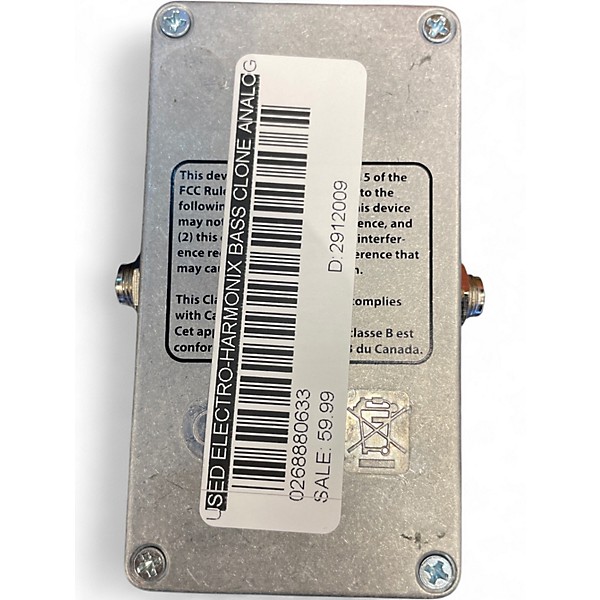 Used Electro-Harmonix Bass Clone Analog Chorus Bass Effect Pedal