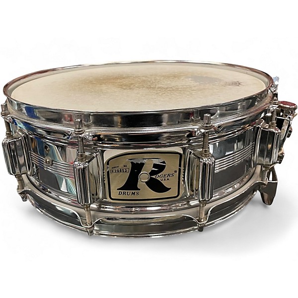 Used Rogers 5.5X14 "BIG R" DYNASONIC SNARE STEEL Drum