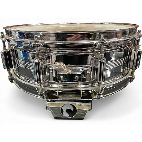 Used Rogers 5.5X14 "BIG R" DYNASONIC SNARE STEEL Drum