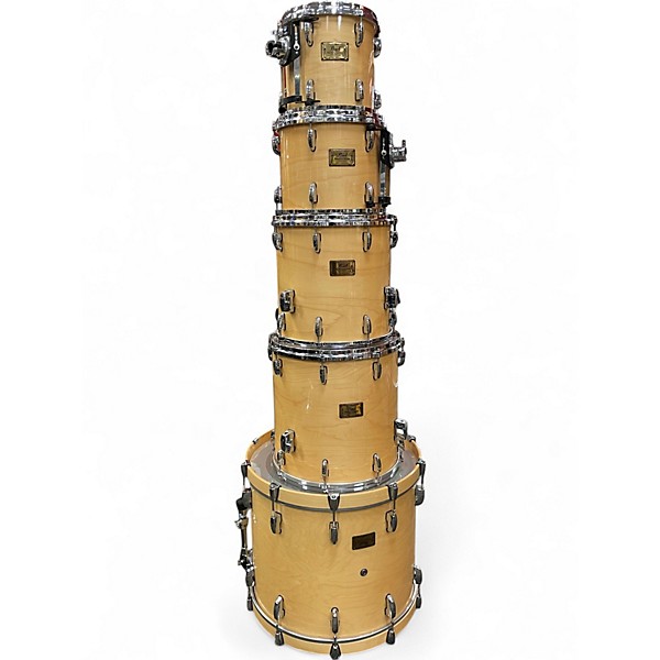 Used Pearl 5 Piece MASTERS CUSTOM MAPLE Natural Drum Kit