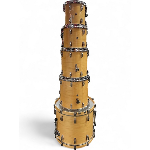 Used Pearl 5 Piece MASTERS CUSTOM MAPLE Natural Drum Kit
