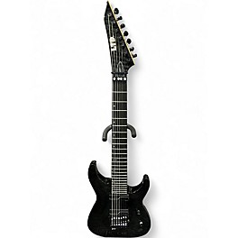 Used ESP BUZ-7 Floyd Rose Upgrade plus white titanium TRANS BLACK Solid Body Electric Guitar