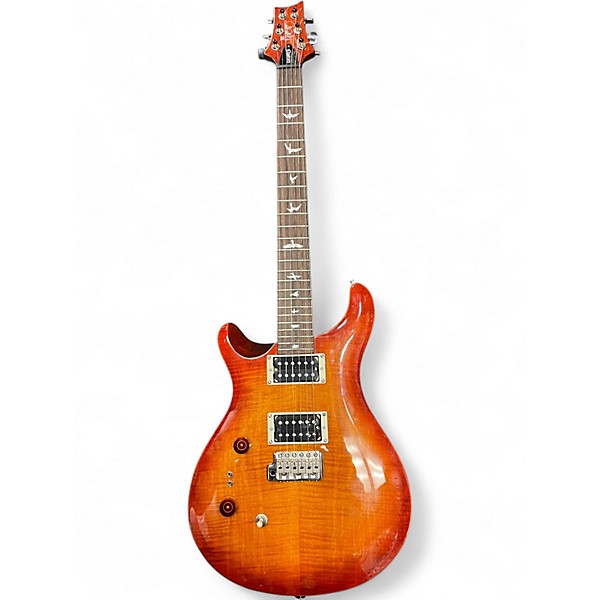 Used PRS SE CUSTOM 24-08 Left Handed Cherry Sunburst Solid Body Electric Guitar