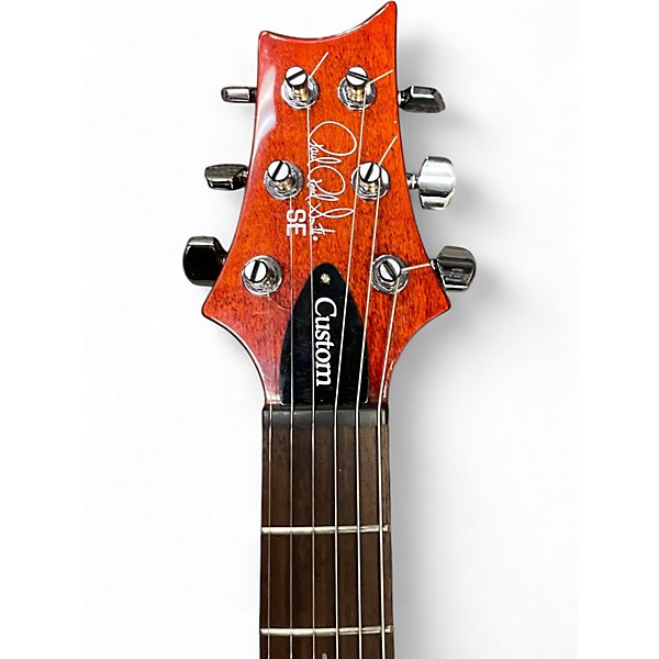 Used PRS SE CUSTOM 24-08 Left Handed Cherry Sunburst Solid Body Electric Guitar