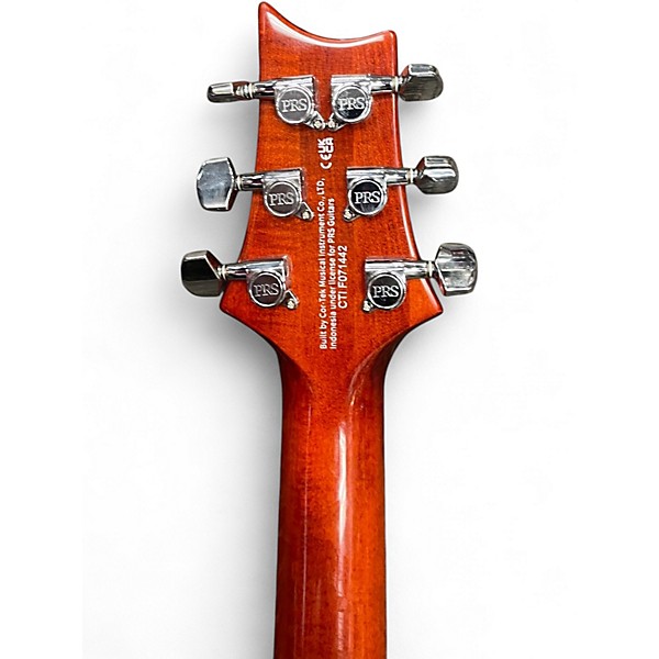 Used PRS SE CUSTOM 24-08 Left Handed Cherry Sunburst Solid Body Electric Guitar