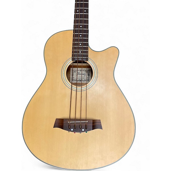 Used Ibanez AEB30 Natural Acoustic Bass Guitar