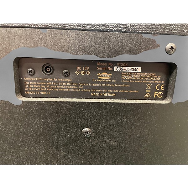 Used VOX Valvetronix VT20X 20W 1x8 Guitar Combo Amp