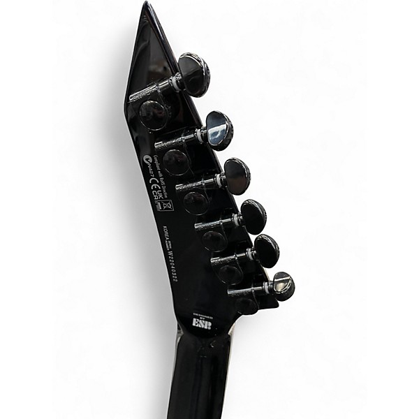 Used ESP LTD MH1000 with Evertune FLAMED CHARCOAL Solid Body Electric Guitar