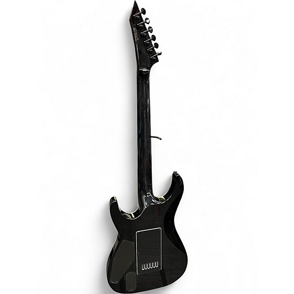 Used ESP LTD MH1000 with Evertune FLAMED CHARCOAL Solid Body Electric Guitar