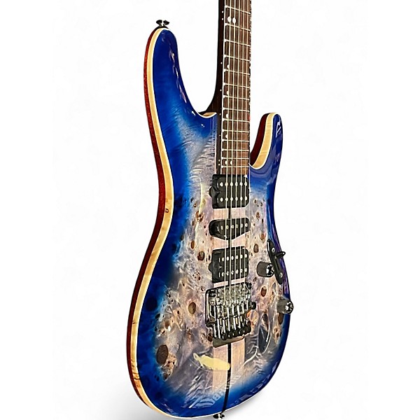 Used 2023 Ibanez S1070PBZ Cerulean Blue Solid Body Electric Guitar