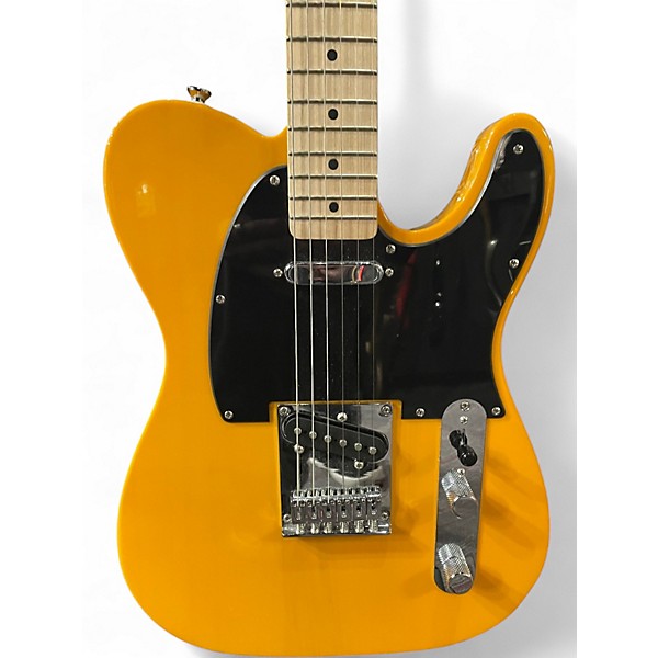 Used Squier Telecaster orange and black Solid Body Electric Guitar