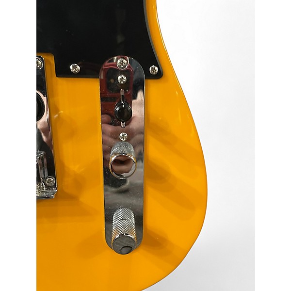 Used Squier Telecaster orange and black Solid Body Electric Guitar