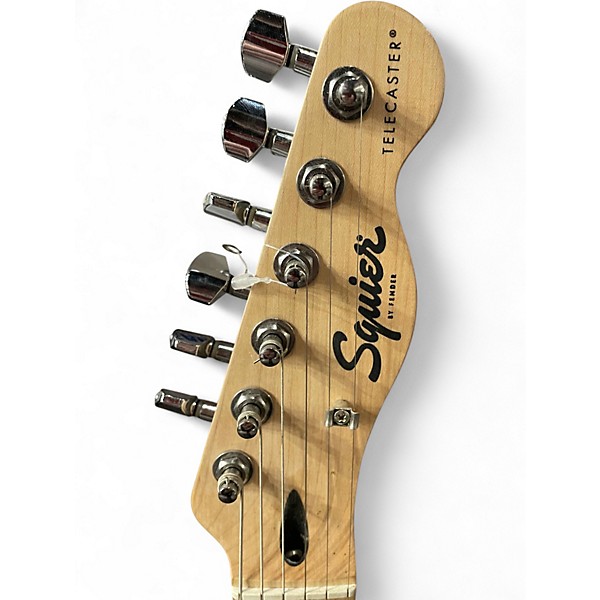 Used Squier Telecaster orange and black Solid Body Electric Guitar