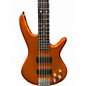 Used Ibanez GSR205 5 String Metallic Orange Electric Bass Guitar
