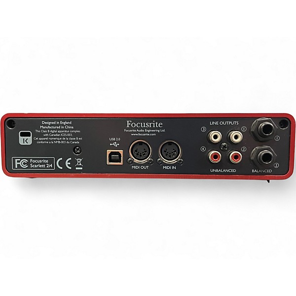 Used Focusrite Scarlett 2i4 Audio Interface