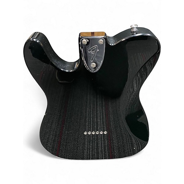 Used Fender Deluxe Telecaster Black Solid Body Electric Guitar