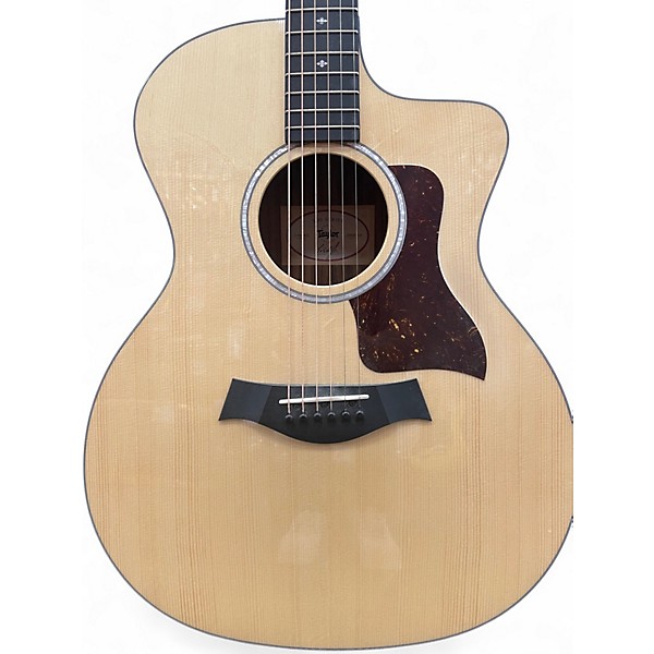 Used Taylor 214CE Deluxe Natural Acoustic Electric Guitar