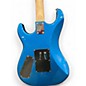 Used Kramer Baretta Hot Rod Blue Sparkle with Flames Solid Body Electric Guitar