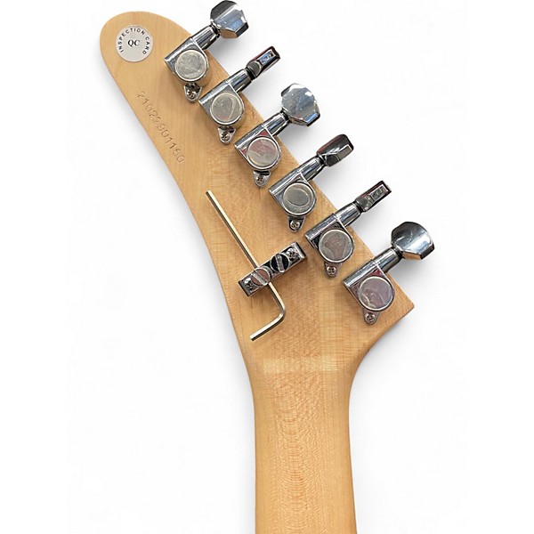 Used Kramer Baretta Hot Rod Blue Sparkle with Flames Solid Body Electric Guitar