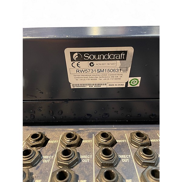 Used Soundcraft LIVE8 Unpowered Mixer