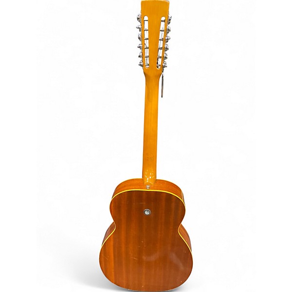 Vintage 1960s Dobro D-12 columbian resonator Mahogany 12 String Acoustic Electric Guitar