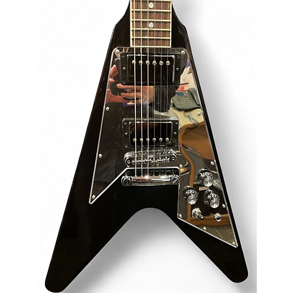 Used Gibson '70s Flying V Mirror Guitar Ebony Solid Body Electric Guitar