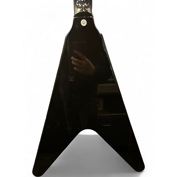 Used Gibson '70s Flying V Mirror Guitar Ebony Solid Body Electric Guitar
