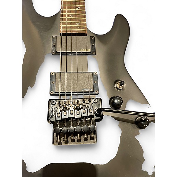 Used Schecter Guitar Research DAMIEN FR Black Solid Body Electric Guitar