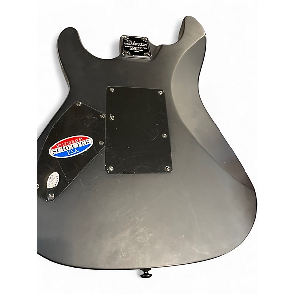 Used Schecter Guitar Research DAMIEN FR Black Solid Body Electric Guitar