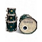 Used Yamaha 4 Piece OAK CUSTOM GOLD BADGE MIJ Emerald Green Drum Kit thumbnail