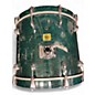 Used Yamaha 4 Piece OAK CUSTOM GOLD BADGE MIJ Emerald Green Drum Kit
