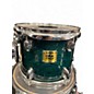 Used Yamaha 4 Piece OAK CUSTOM GOLD BADGE MIJ Emerald Green Drum Kit