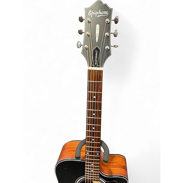 Used Epiphone Masterbuilt DR-400MCE Tobacco Acoustic Electric Guitar