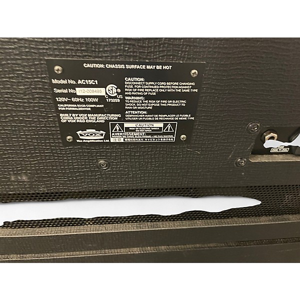 Used VOX AC15C1 15W Tube Guitar Combo Amp