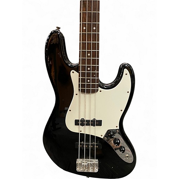 Used Squier Affinity Jazz Bass Black Electric Bass Guitar