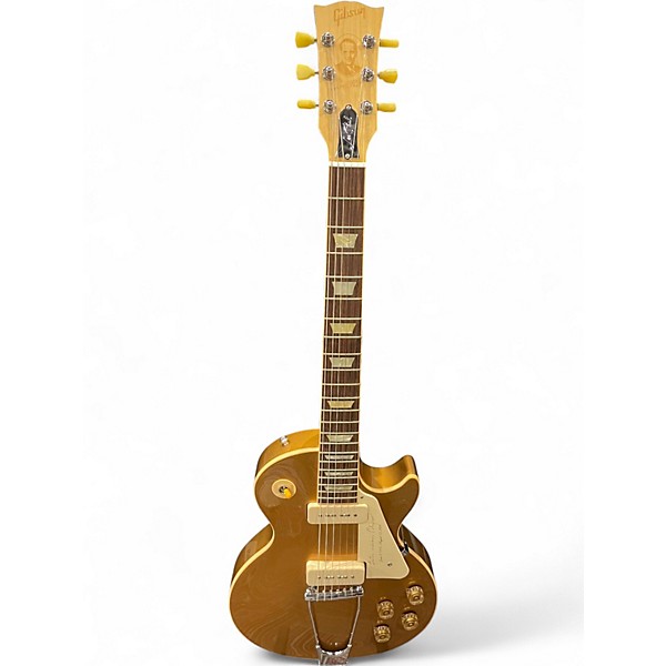 Used Gibson 1952 REISSUE LES PAUL TRIBUTE Gold Bullion Solid Body