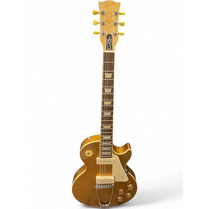 Used Gibson 1952 REISSUE LES PAUL TRIBUTE Gold Bullion Solid Body