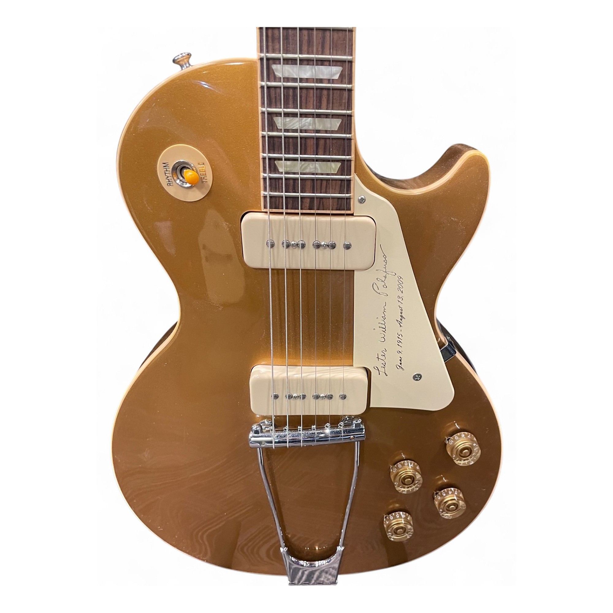 Used Gibson 1952 REISSUE LES PAUL TRIBUTE Gold Bullion Solid Body
