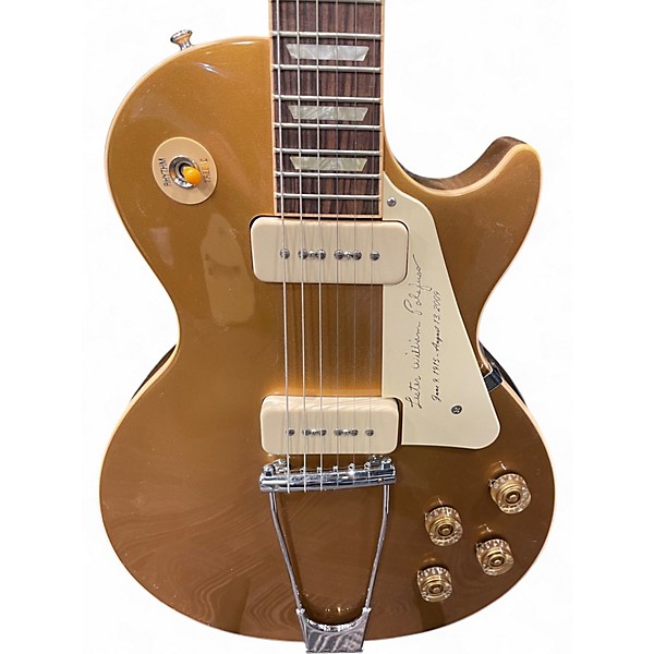 Used Gibson 1952 REISSUE LES PAUL TRIBUTE Gold Bullion Solid Body